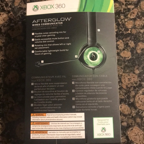 Xbox afterglow wired communicator new ibox w game - Picture 2 of 5